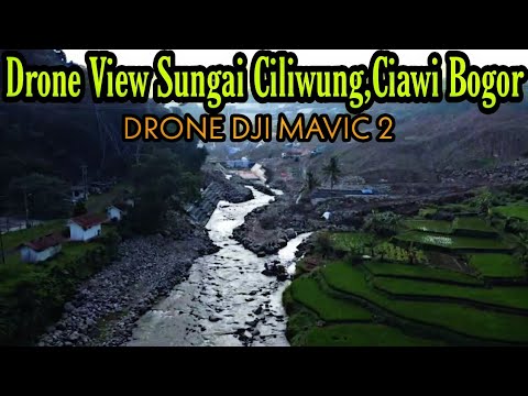 Drone View Sungai Ciliwung,Ciawi Bogor