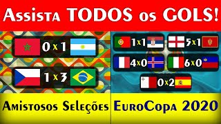 GOLS ELIMINATÓRIAS EUROCOPA e AMISTOSOS SELEÇÕES | EUROCOP ELIMINATING GOLS AND FRIENDLY SELECTIONS