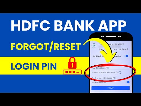 Forgot, Change or Reset Login PIN in HDFC Bank Application