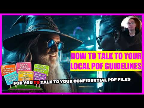 How to to talk to your local PDF guidelines, books and reports (in 3 min)