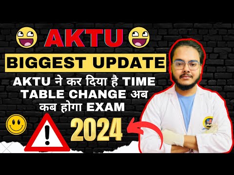 AKTU Biggest Update 😱😱 AKTU ने कर दिया time table change 😡😡 कोन कोन से exam हुए है cancel 😍😍