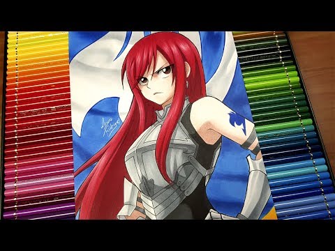 Drawing ERZA SCARLET | Fairy Tail Tribute