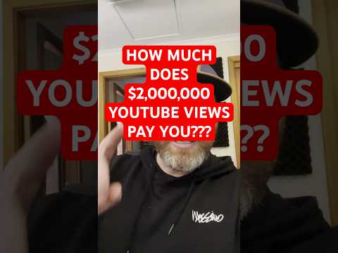 How much does 2,000,000 YouTube views pay you? #youtubeshorts #goingviral #ytshorts