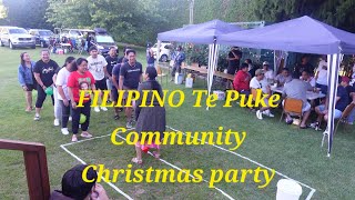 Celebrating Christmas with the Filipinos in Te Puke, New Zealand.