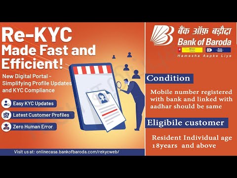 BOB | UPDATE YOUR RE-KYC ONLINE INSTANTLY LIVE DEMO #tech_kurippugal #bankofbaroda #bobworld #bob