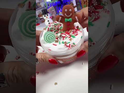 Gingerbread Latte Slime #slime #asmr #gifted