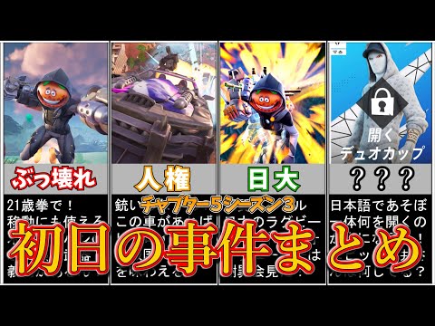 チャプター５シーズン３初日の事件まとめ【フォートナイト/ゆっくり解説】