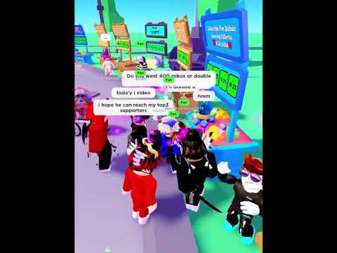 Giving 100 robux or doubling it