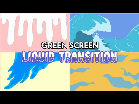 Green Screen Liquid Transitions | With Link