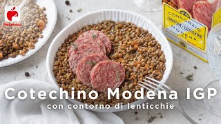 Cotechino Modena PGI with lentils