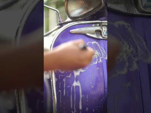 VesPa Sprint 150 motorcycle wash detailing ล้างรถมอเตอร์ไซค์ เวสป้า