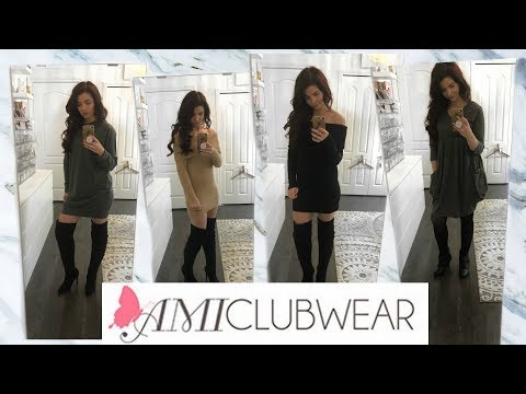 AMICLUBWEAR Haul Try On | Fall Dresses