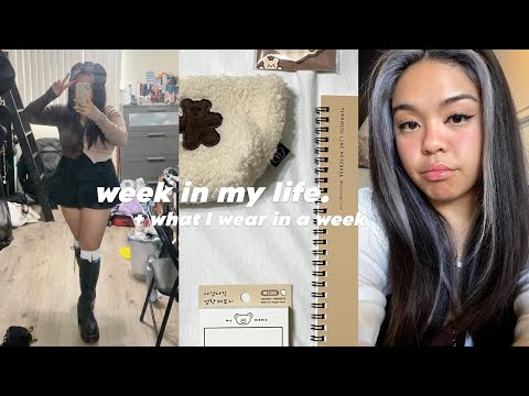 week in my life: what I wear in a week + daily makeup routine