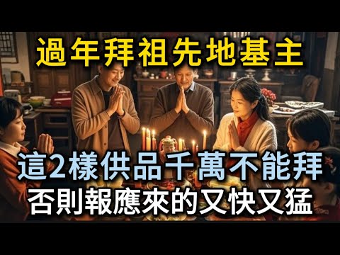 過年拜祖先地基主！這兩樣供品 千萬部能拜 否則報應來的又快又猛 #生肖 #命理 #開封 運 #運勢