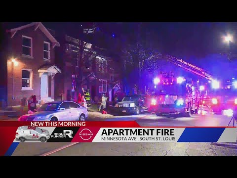 South St. Louis fire displaces residents, hospitalizes one