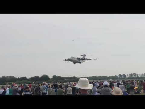 RIAT 2019 - C-17A QATARI AIR FORCE ARRIVAL 🇶🇦