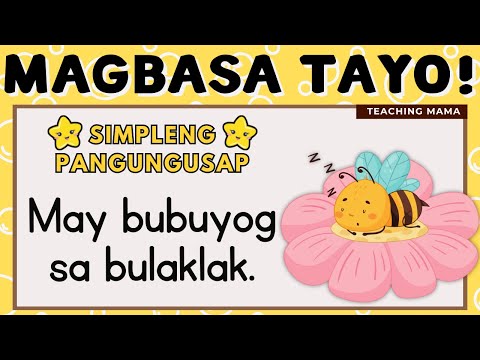 MAGBASA TAYO! | PAGSASANAY SA PAGBASA NG TAGALOG | UNANG HAKBANG SA PAGBASA | TEACHING MAMA