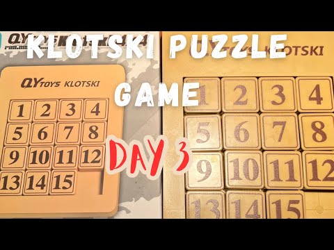 SATISFYING KLOTSKI NUMBER PUZZLE DAY 3 #asmr