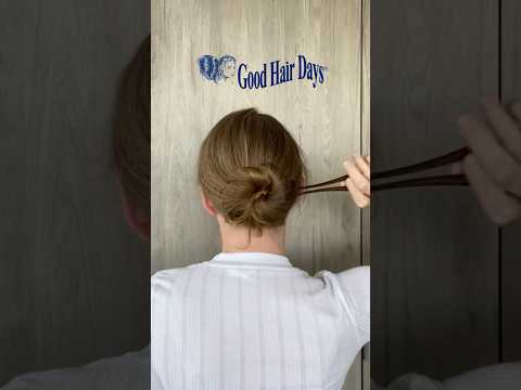 Secure long hair using a chignon pin from Good Hair Days. #chignonpin #longhairbun