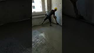 SMOOTHING CONCRETE FLOOR #SHORTS #perfect