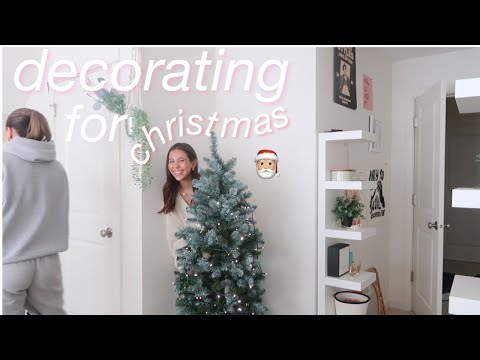 DECORATING MY ROOM FOR CHRISTMAS VLOG! + clothing haul