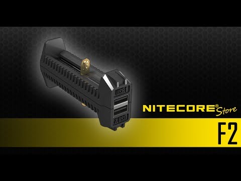 (Discontinued) NITECORE F2 Dual-Slot Power Bank Charger for Li-ion/IMR 18650, 16340, 14500 Batteries