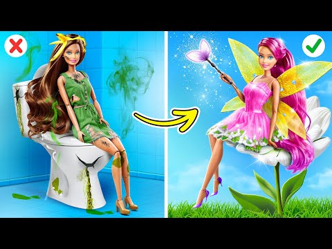 From Barbie Doll to Fairy Doll Makeover! Amazing Beauty Hacks and Tricks