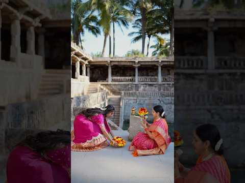 Bathukamma with my mom🥹♥️🌸