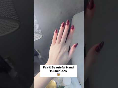 Get Fair Hand In 5minutes | Clean All Dirt & Tanning,RemoveSuntan #ytshorts #handswhitening #trends