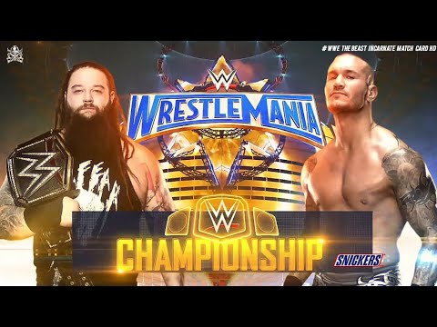 WWE WrestleMania 33 Official And Full Match Card ( Old Section Gold )