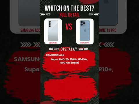 Samsung A55 vs Iphone 13 Pro  Full Detail ⚡Which one is Best #samsunga55  #iphone13pro