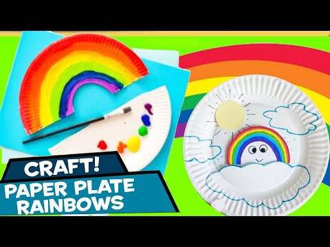 How to Make a Paper Plate Rainbow | Paper Plate Craft - DIY | Education Videos | INCREDIBLE DIY #diy