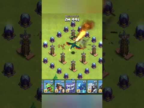 Max Dragon vs hidden tesla lvl3 #clashofclans #shortsvideo #youtubeshorts #shortvideo #shorts