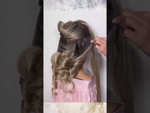 Beautiful wedding hairstyle for long hair