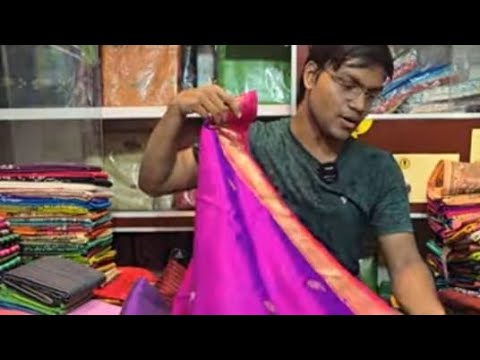 Kalakshetra Bishnupuri Katan Silk Saree Live