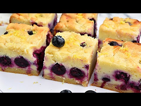 If you have blueberries and lemons, make this easy and delicious dessert!