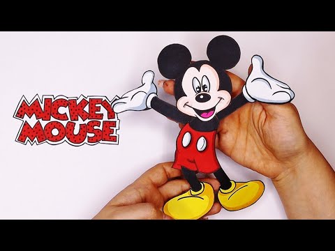 How To Make Micky Mouse Paper Doll [paper diy] Tutorial