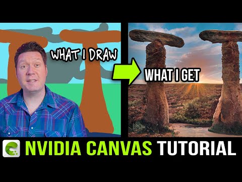 Generating Landscapes with NVIDIA CANVAS & GauGAN2 - Tutorial