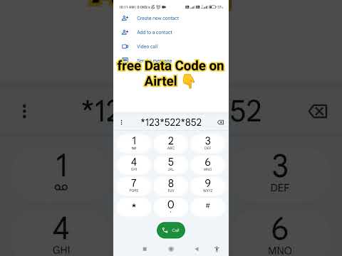 Free Data Code On Airtel ☝️ #airtel #freedata