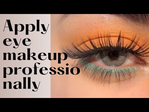 how to apply eye makeup professionally #short