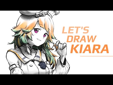 Let's Draw Takanashi Kiara! [Hololive] Speedpaint