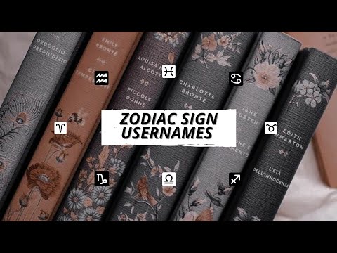 Aesthetic Zodiac Sign Usernames