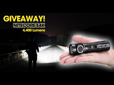 GIVEAWAY: NITECORE E4K Flashlight!