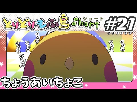 【手描き】もふ鳥ショート#21「ちょうあいちょこ」