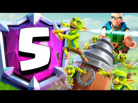 TOP 5 WITH DRILL MAGIC ARCHER - Clash Royale