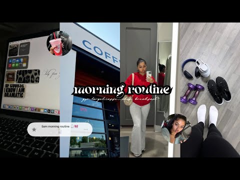 5AM *REALISTIC* MORNING ROUTINE (coffee shop, editing, gym, target & etc)