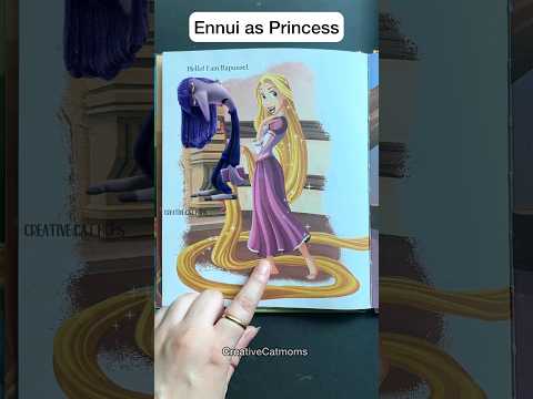 Dressing Rapunzel as ENNUI!🤫 #shorts #art #disney #creative