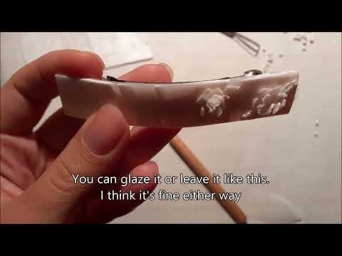 Make your own unique accessories! How to make a polymer clay hair barrette (marble effect & peonies)