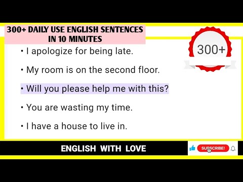 Daily used sentence to learn english | 300+ very important english phrases that will improve english