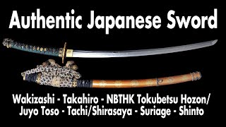 Wakizashi - Takahiro - NBTHK Tokubetsu Hozon/NBTHK Juyo Toso - Tachi/Shirasaya - Suriage - Koto